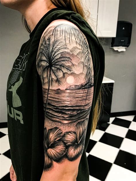 beach tattoo sleeve|More.